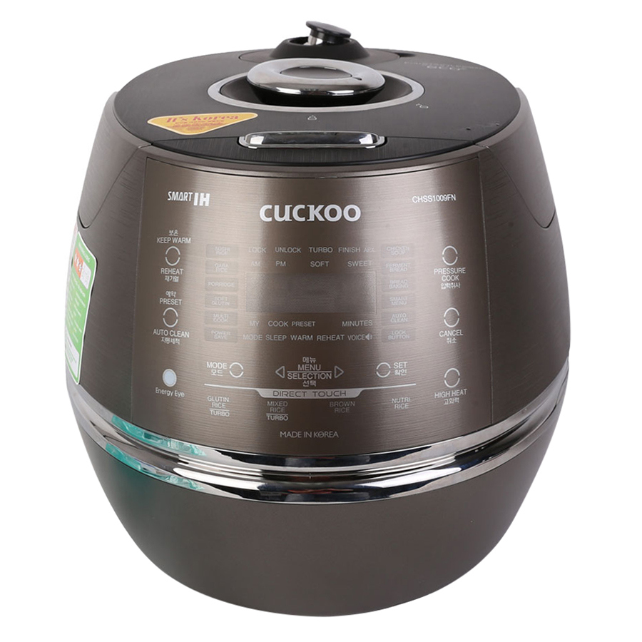 Nồi Cơm Áp Suất Điện Tử Cuckoo CRP-CHSS1009 - 1.8L - Hàng Chính Hãng