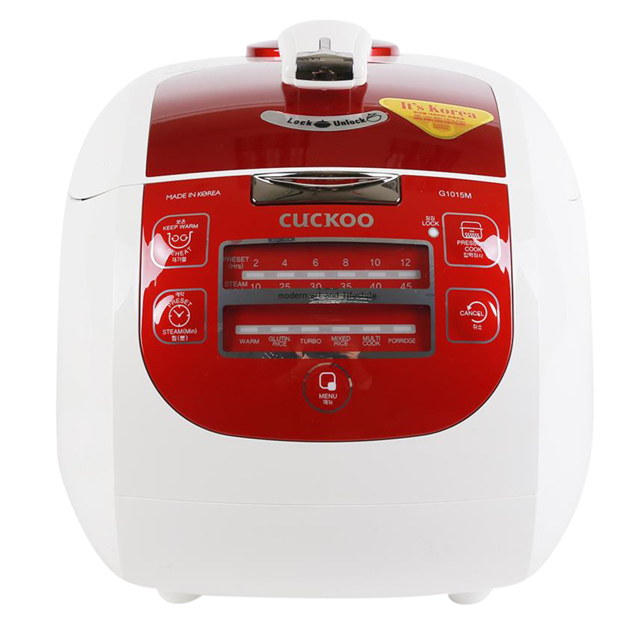 Nồi Cơm Áp Suất Điện Tử Cuckoo CRP-G1015M - 1.8L (Đỏ) - Hàng Chính Hãng