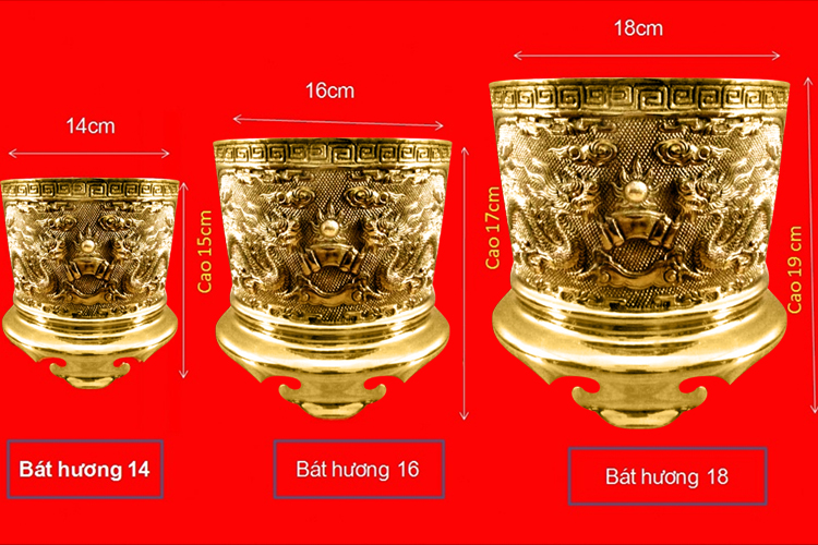 Bát Hương Dũng Thư (Đường Kính 14cm)