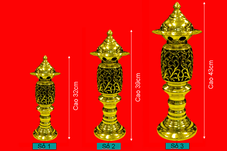 Đôi Đèn Thờ Phật Quang Phổ Chiếu Số 3 Dũng Thư