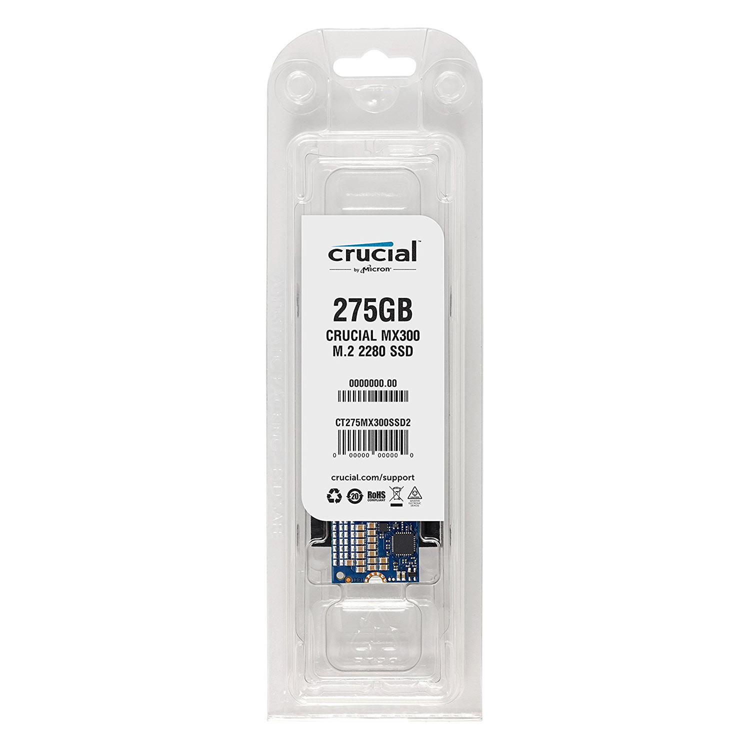 Ổ Cứng SSD M.2 Crucial MX300 275GB - Hàng Chính Hãng