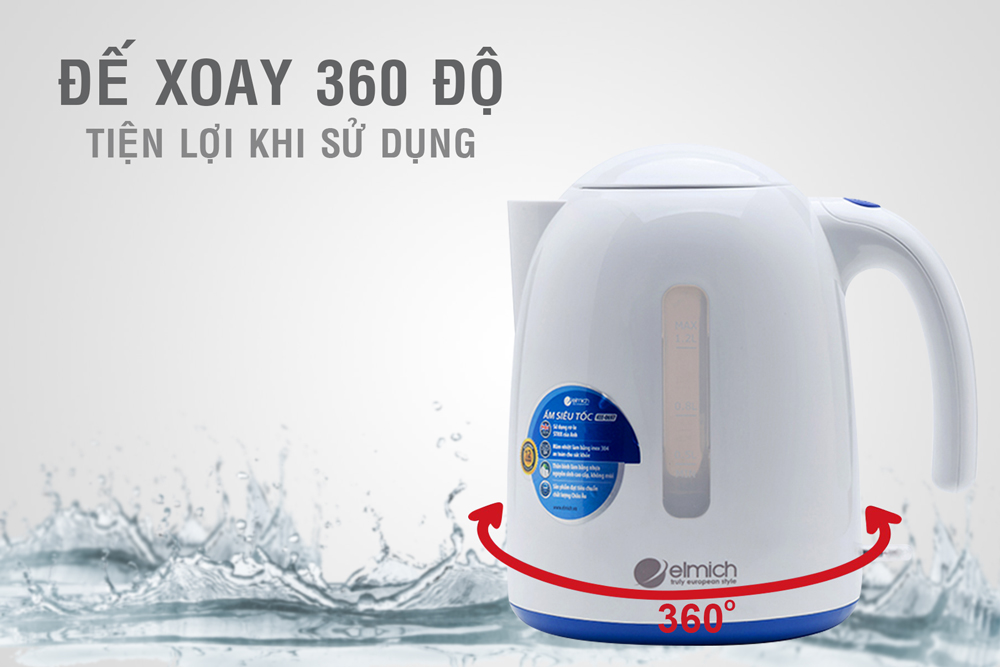 Bình Đun Siêu Tốc Elmich KEE-0697 - 1.2L - Hàng chính hãng