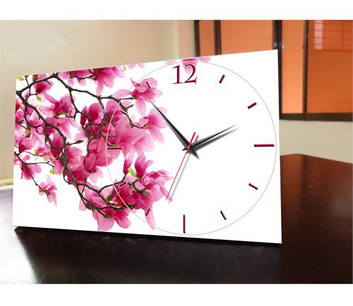 Đồng hồ để bàn Vicdecor hoa anh đào - DHB0005