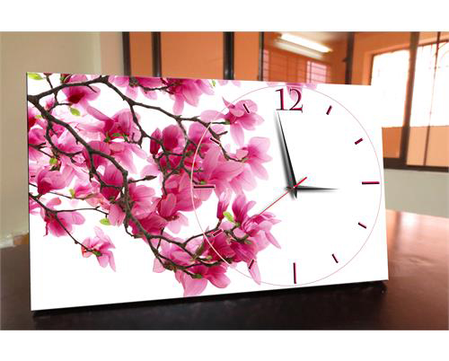 Đồng hồ để bàn Vicdecor hoa anh đào - DHB0005