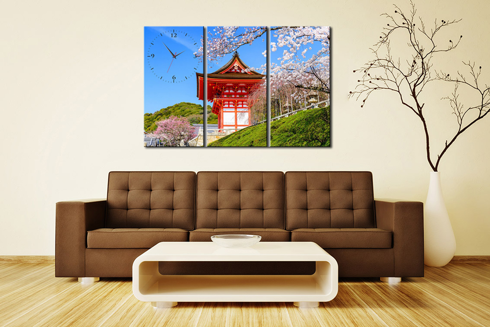 Tranh Đồng Hồ Kyoto Vicdecor - DHT0310 - 30x60cm