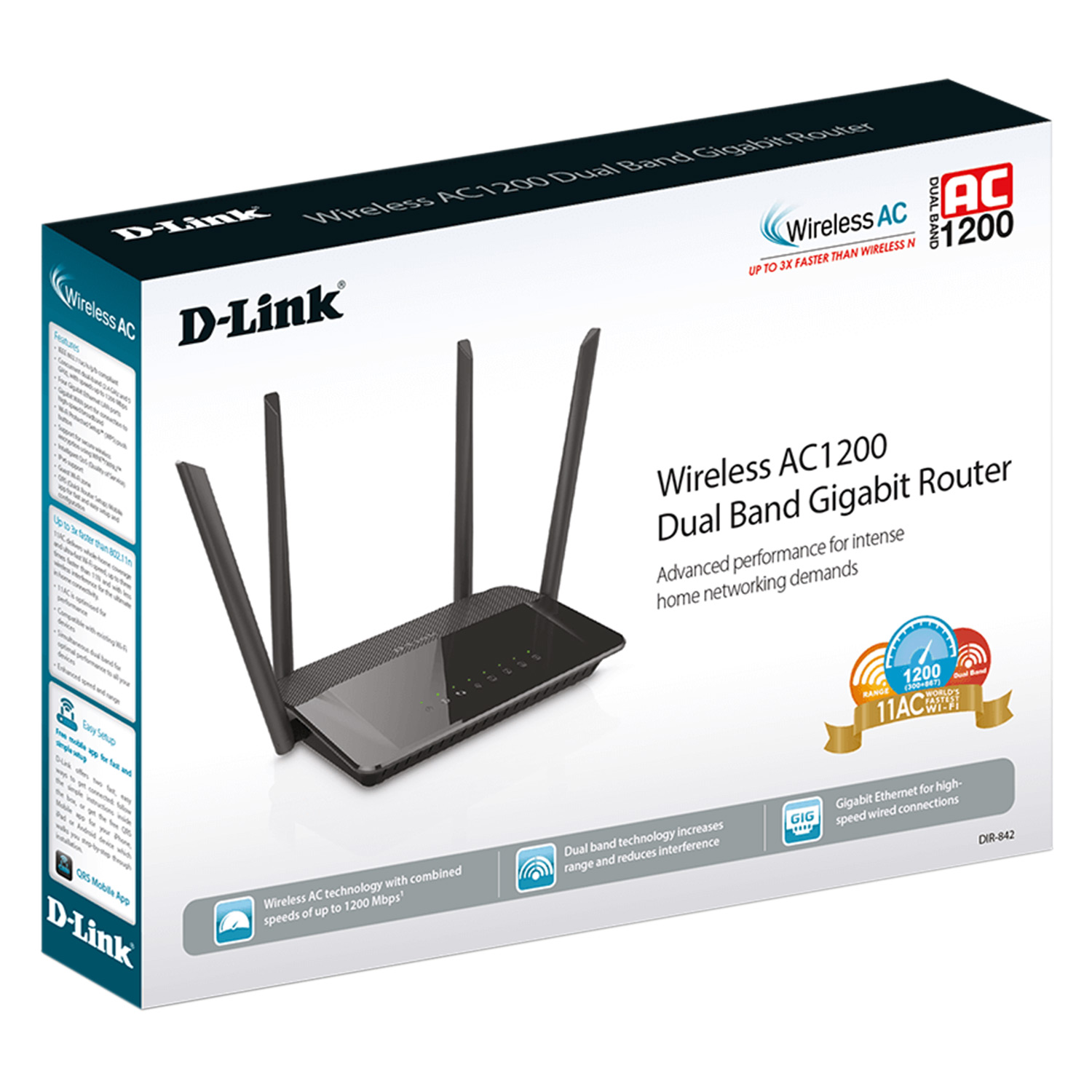 D-Link DIR-842 - Bộ Phát Sóng Wifi Băng Tần Kép AC1200