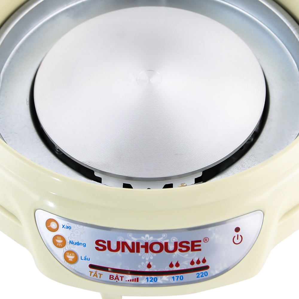 Nồi Lẩu Điện Sunhouse SH535L - 3.5L (Vàng) - Hàng chính hãng