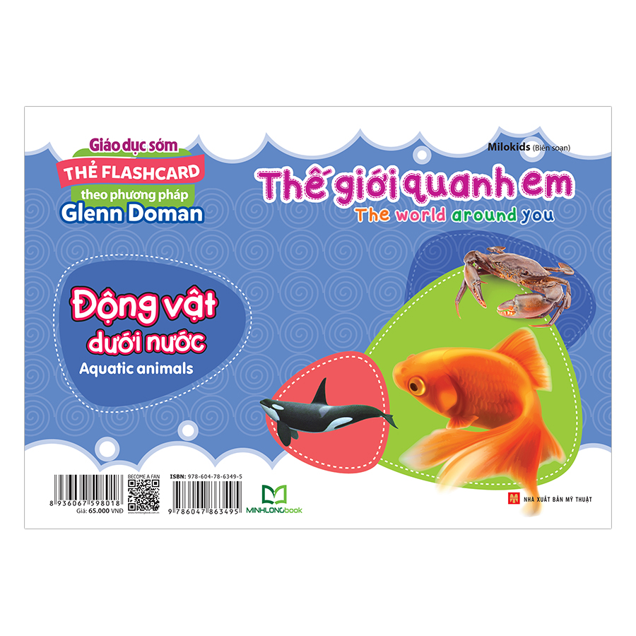 Thẻ Flashcard Theo Phương Pháp Glenn Doman - Thế Giới Quanh Em: Động Vật Dưới Nước