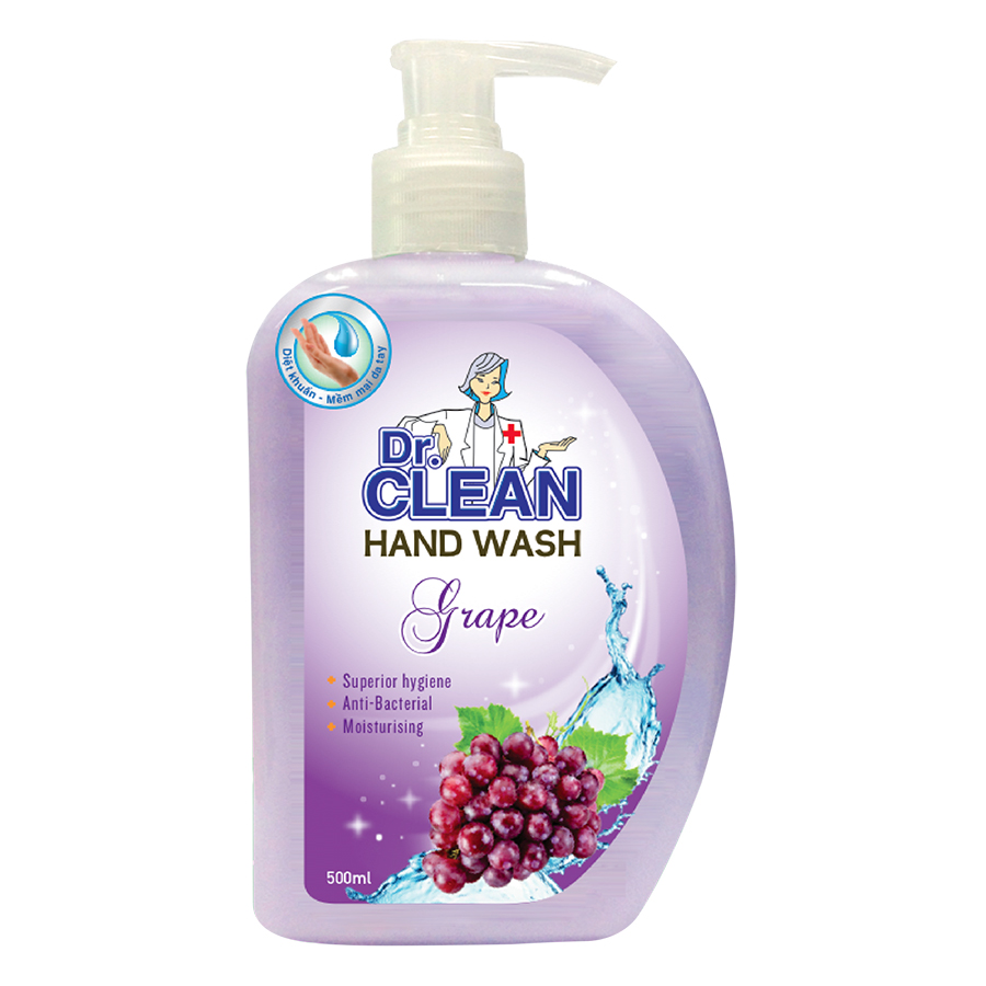 Sữa Rửa Tay Dr. Clean - Nho (500ml)