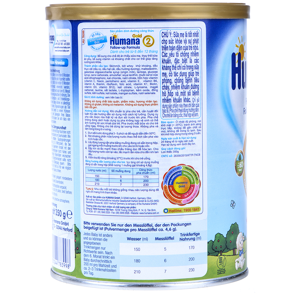 Sữa Humana Gold 2 - 78403