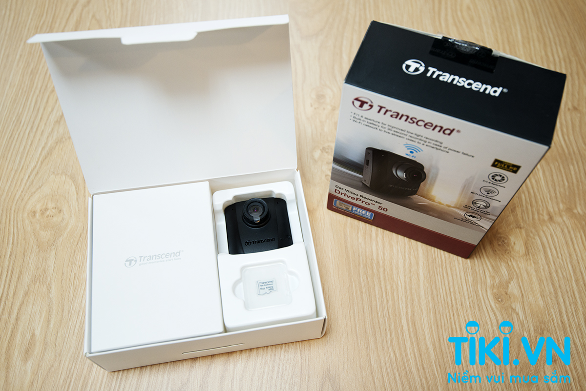 Camera Hành Trình Ô Tô Transcend Drive Pro 50 - Hàng Chính Hãng