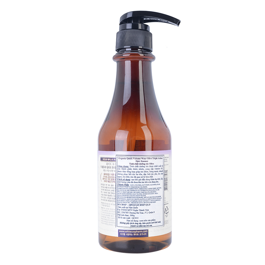Tinh Chất Dưỡng Tóc Organia Quick Volume Wear Olive Triple Action Hair Essence