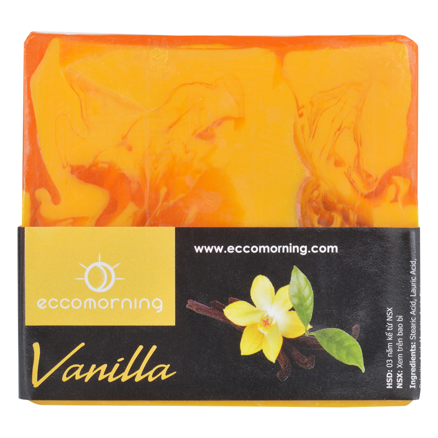 Combo 4 Xà Bông Hình Vuông Eccomorning Hương Cherry, Dâu, Vanilla, Dừa