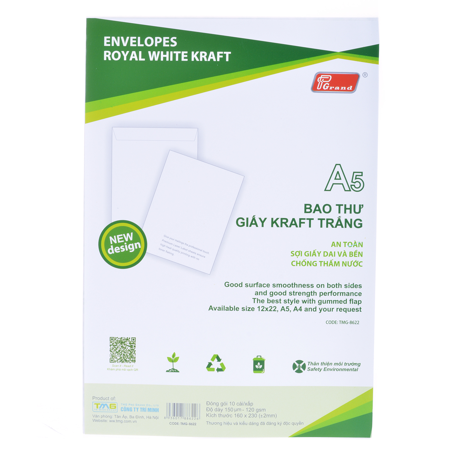 Bao Thư Trắng Grand A5
