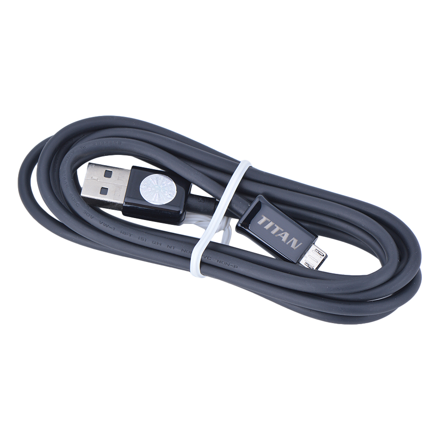 Cáp Sạc Titan Micro USB TITAN-CA10 (1m) - Hàng Chính Hãng