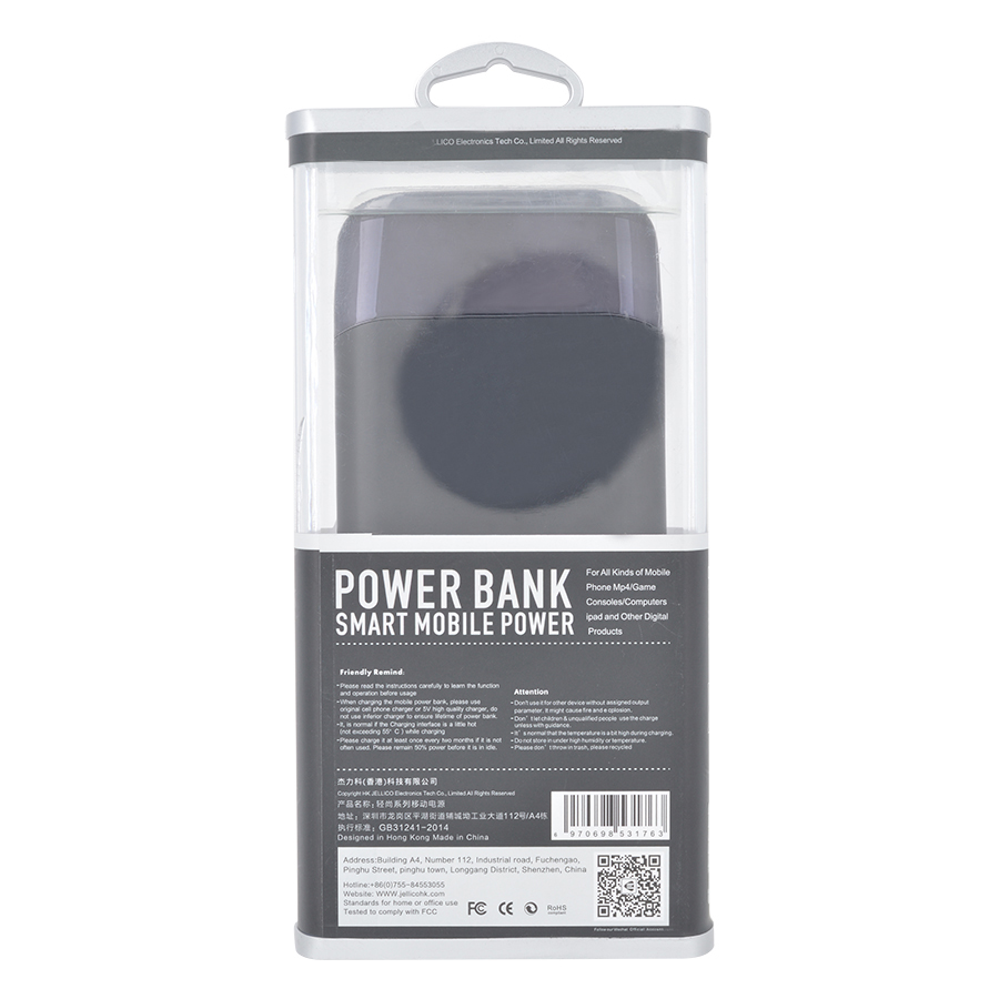 Pin Sạc Dự Phòng Jellico QX10 10.000 mAh - Hàng Chính Hãng