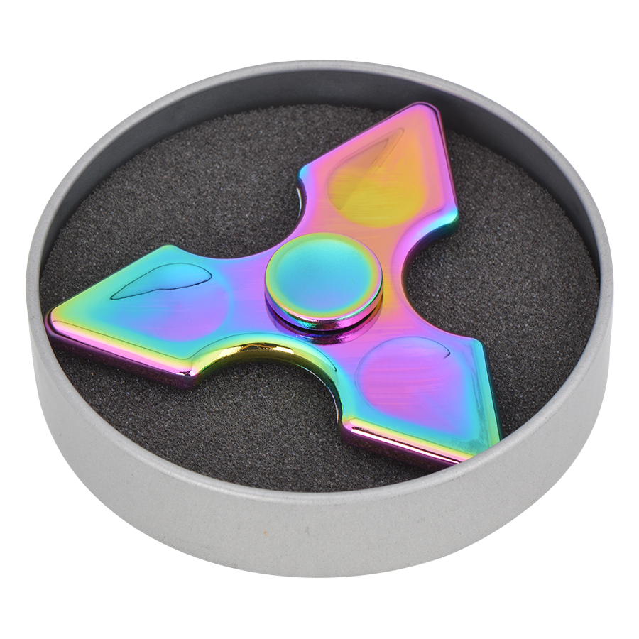 Con Quay 3 Cánh Nhọn 7 Màu - Rainbow Tri-wing Spinner CQ29