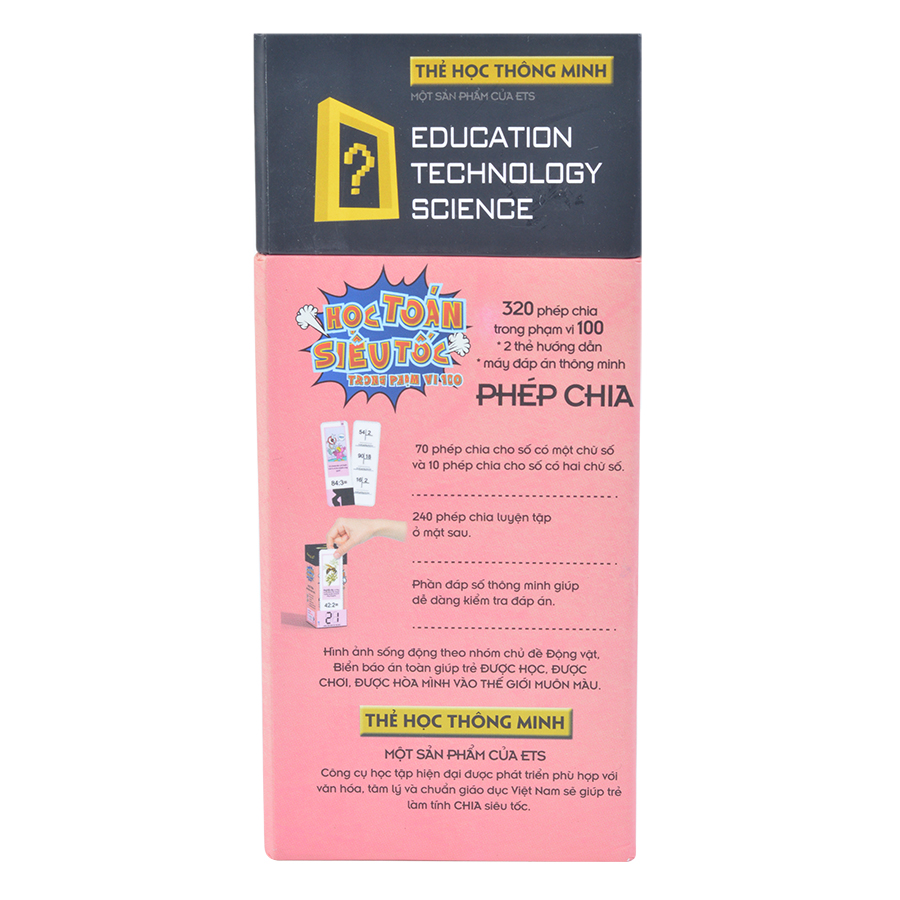 Flash Card - Thẻ Học Toán Siêu Tốc - Phép Chia