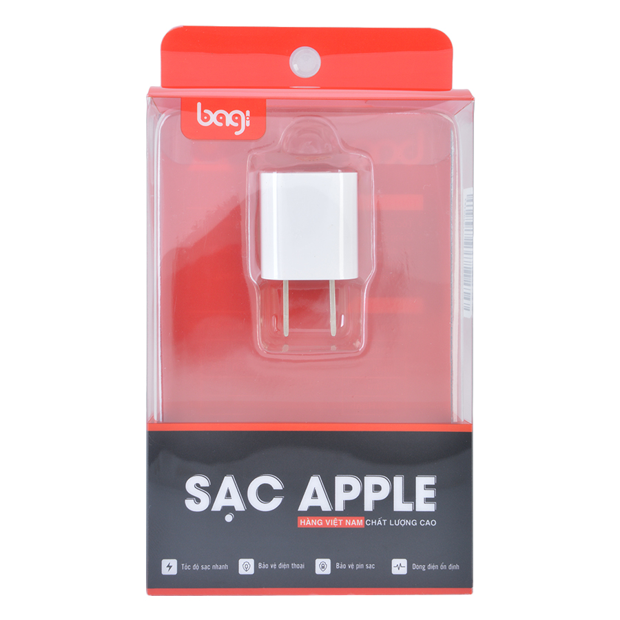 Củ Sạc Bagi I51 5V - 1A Cho iPhone, iPad  - Hàng Chính Hãng