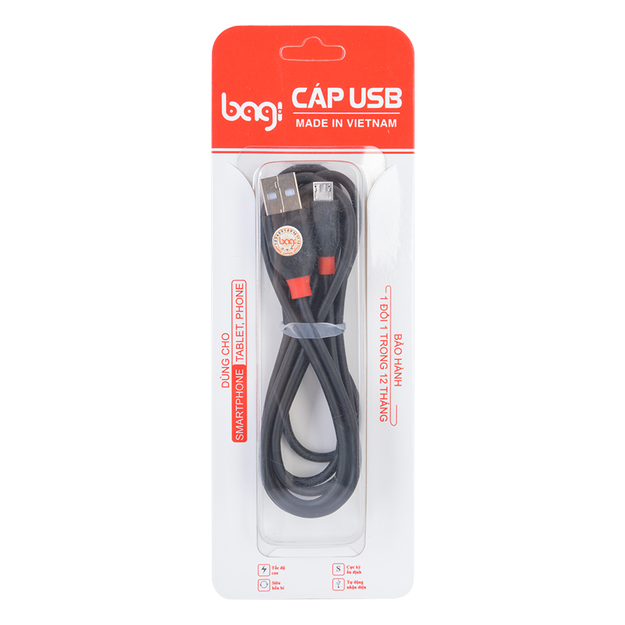 Cáp Sạc Micro USB Bagi MA150