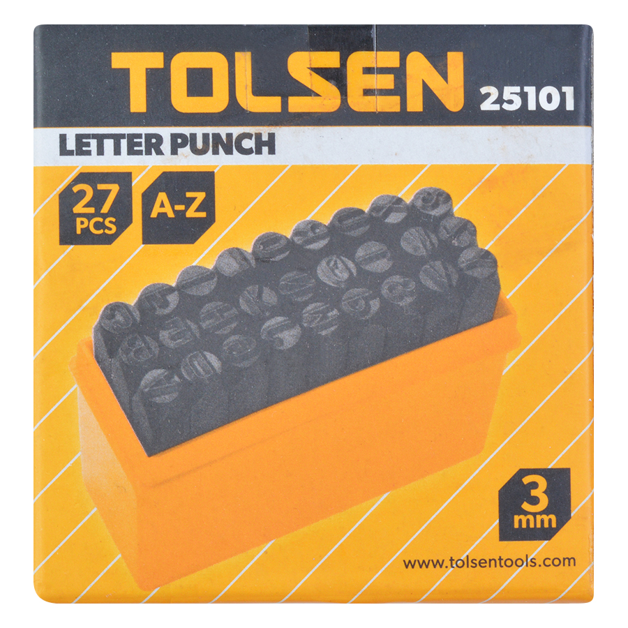 Bộ Đóng 27 Chữ Tolsen 25101 (3mm)