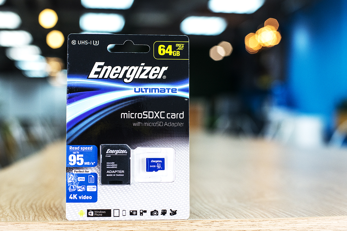 Thẻ Nhớ Micro SDXC Energizer 64GB Class 10 Up To 95mb/s FMDAAU064A - Hàng Chính Hãng