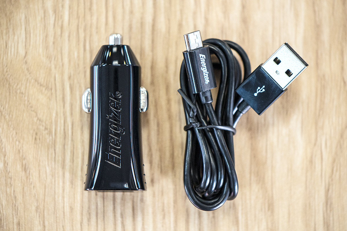 Bộ Sạc Xe Hơi Energizer Micro USB 2 Cổng 3.4A DCA2CUMC3 - Hàng Chính Hãng
