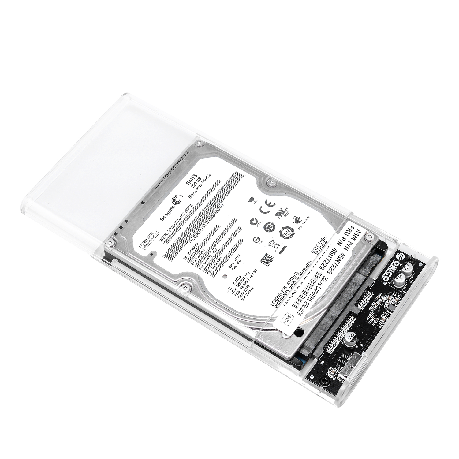 Hình ảnh Hộp Đựng Ổ Cứng Di Động HDD Box 2.5 ORICO 2139U3 USB3.0/2.5 Nhựa Trong Suốt - Hàng Chính Hãng