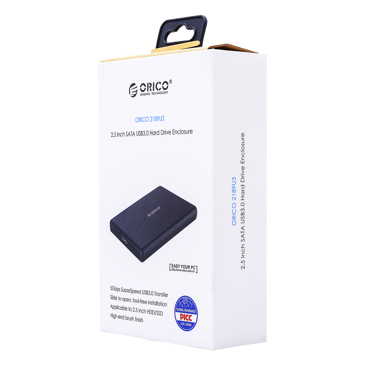 Hộp Đựng Ổ Cứng Di Động HDD Box ORICO 2189U3 USB3.0/2.5 Nhựa Cứng - Hàng Chính Hãng