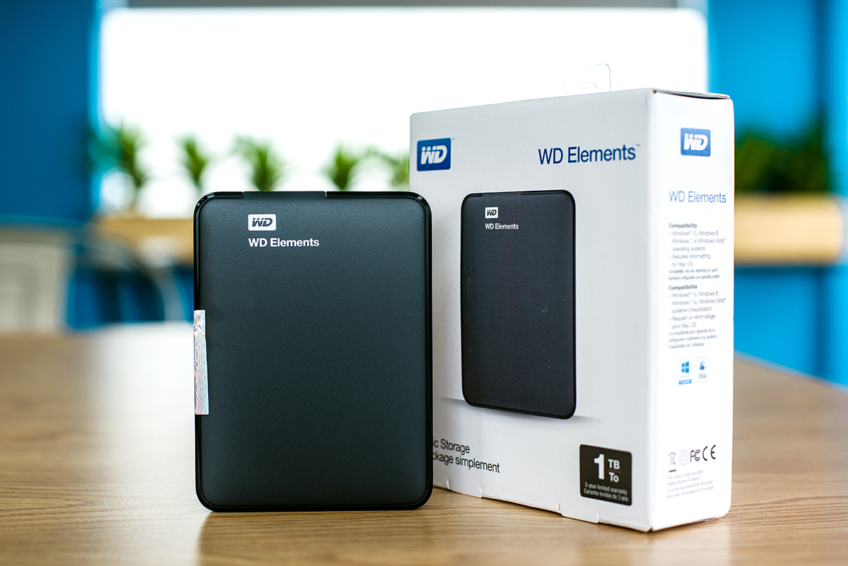 Ổ Cứng Di Động WD Elements 1TB 2.5 USB 3.0 - WDBUZG0010BBK - Hàng Chính Hãng