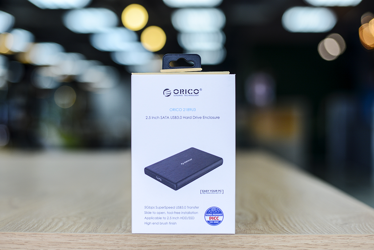 Hộp Đựng Ổ Cứng Di Động HDD Box ORICO 2189U3 USB3.0/2.5 Nhựa Cứng - Hàng Chính Hãng