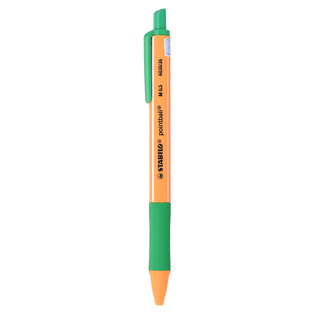 Bút Bi Bấm Stabilo Ball Point Lục - POINT-GN