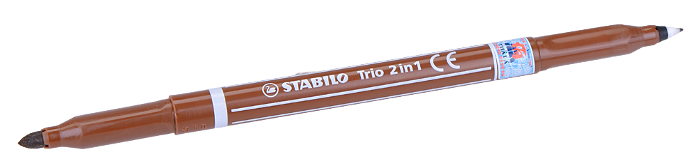 Bút Nước 2 Đầu Stabilo Trio 2 in 1 Nâu - TR223-45