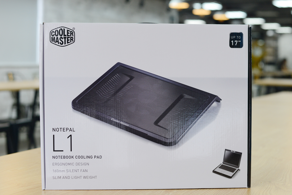 Đế tản nhiệt Laptop Cooler Master Notepal L1 - Hàng Chính Hãng