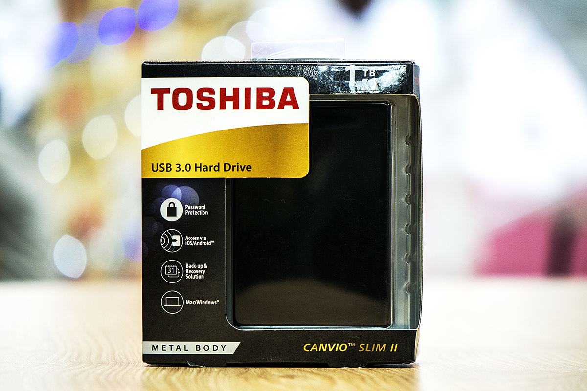 Ổ Cứng Di Động Toshiba CANVIO SLIM 1TB - USB 3.0 - Hàng Chính Hãng