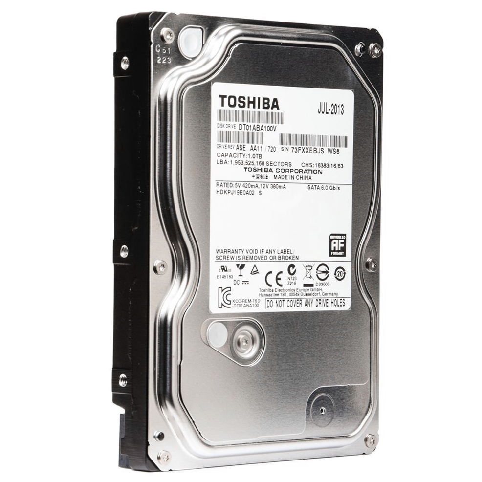 Ổ Cứng HDD Camera Toshiba 1TB/32MB/5700rpm/3.5 - DT01ABA100V - Hàng chính hãng