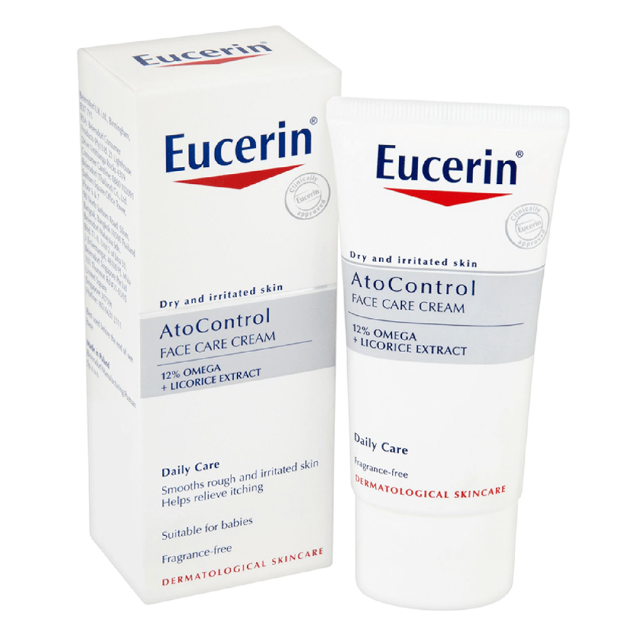 Kem Dưỡng Da Mặt Chàm Khô Eucerin Atocontrol Face Cream 12 % Omega (50ml)