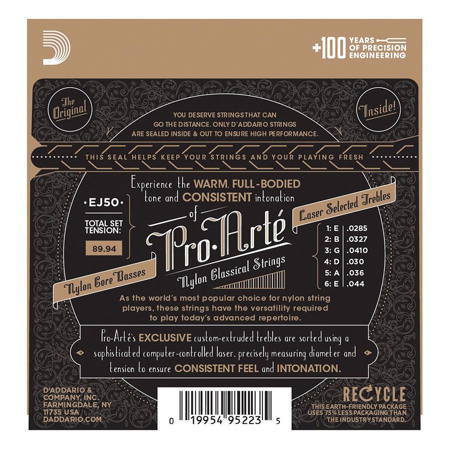 Bộ Dây Đàn Guitar Classic D'Addario EJ50