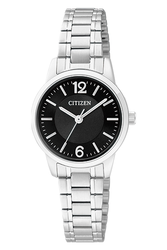 Đồng Hồ Nữ Citizen Dây Thép Không Gỉ EJ6080-57E - Mặt Đen