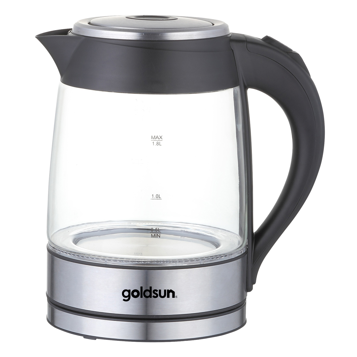 Ấm Siêu Tốc Goldsun EK-GF1852GB - 1.8L (Đen) - Hàng chính hãng