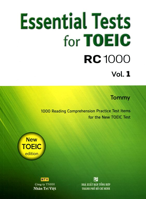 Essential Test For TOEIC RC 1000 Vol 1 (Không CD)