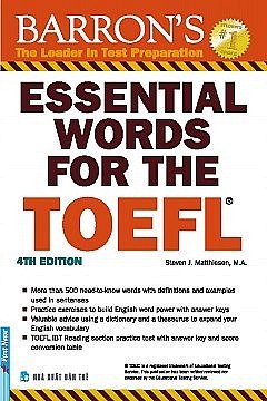 Essential Words For The TOEFL - 4th Edition (Tái Bản 2017)