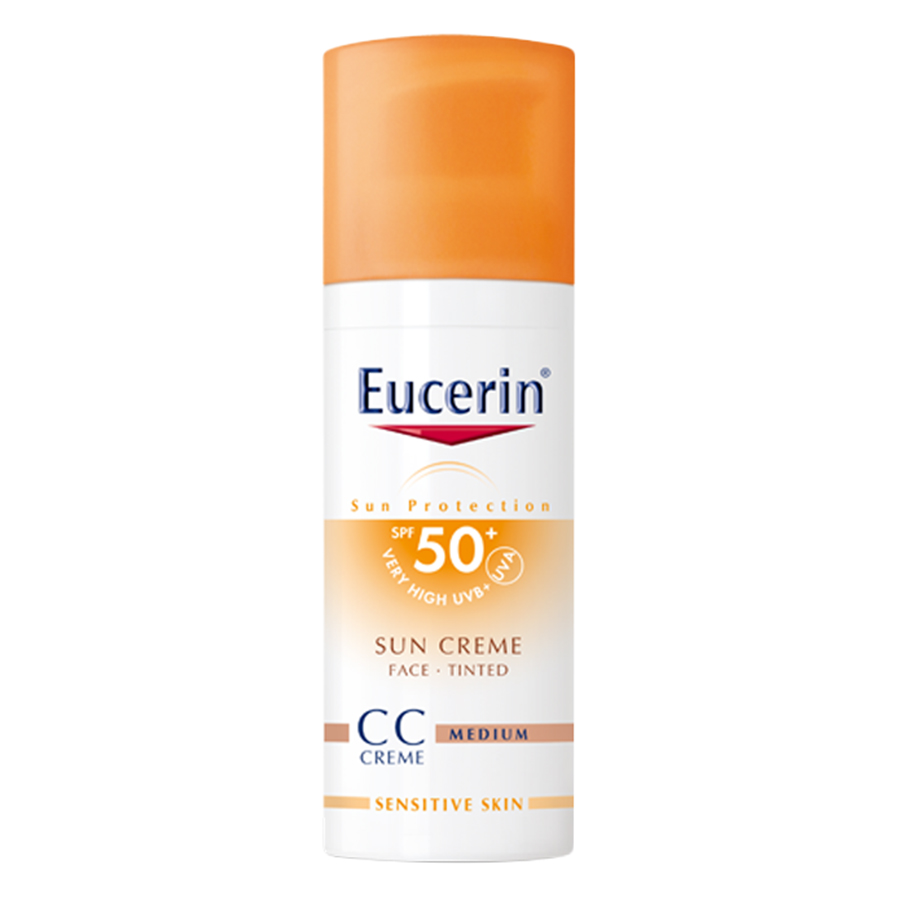 Chống Nắng Cho Da Mặt Eucerin Sun Face CC Cream SPF50+