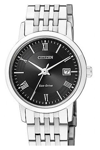 Đồng Hồ Nữ Citizen Dây Thép Không Gỉ EW1580-50E - Mặt Đen (Sapphire)