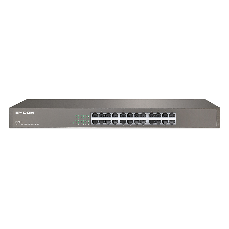 Unmanaged Switch Rackmount 24 Ports 10/100Mbps IP-COM F1024 - Hàng Chính Hãng