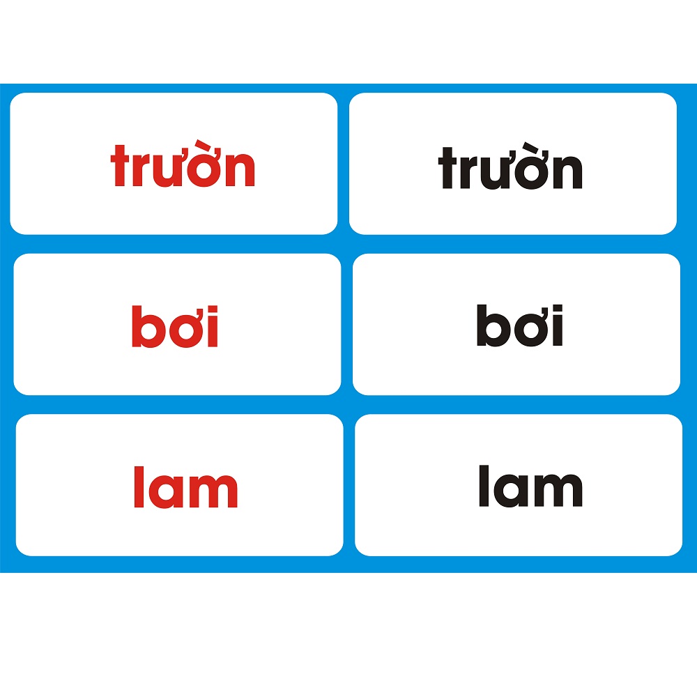 Flash Card Tiếng Việt - Từ Đơn 1 (Tái Bản)