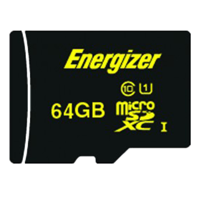 Thẻ Nhớ Energizer 64GB Micro SDXC Class 10 Up To 80mb/s (Kèm Adapter) FMDAAH064A - Hàng Chính Hãng