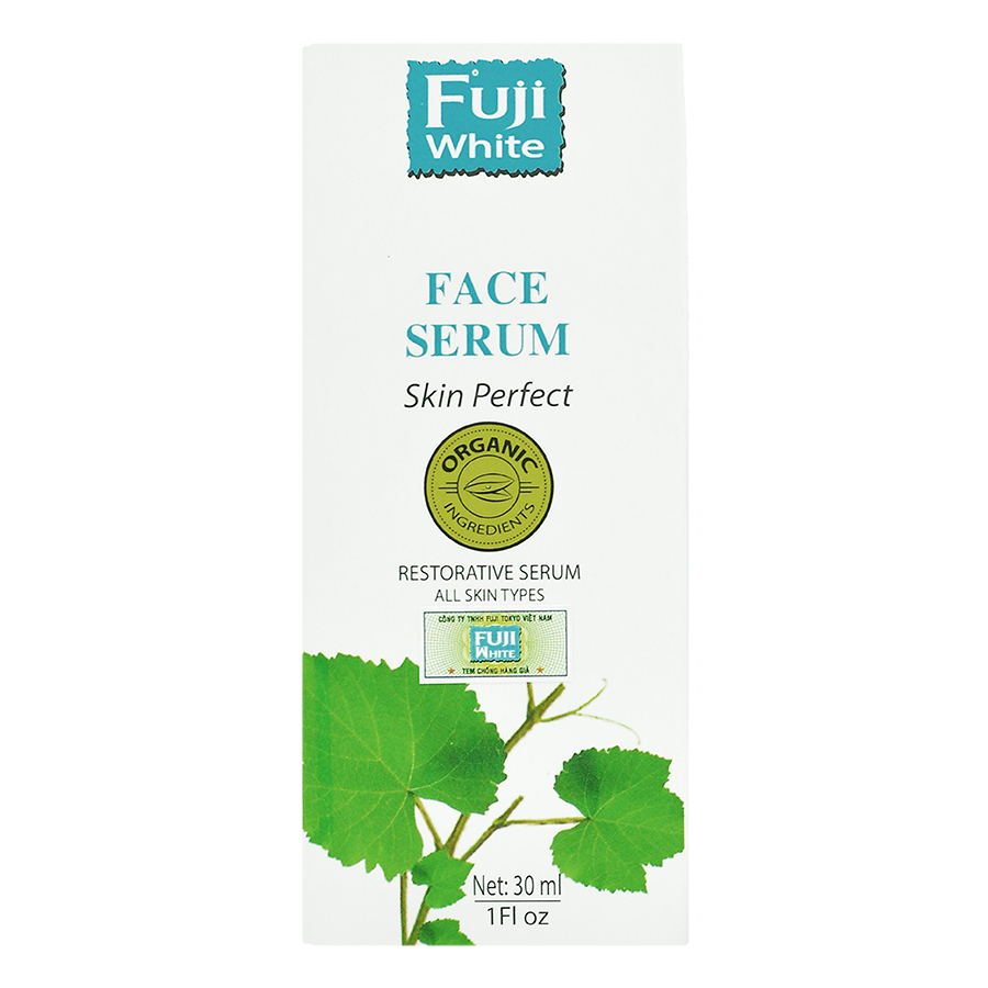 Serum Dưỡng Da Chiết Xuất Hoa Nhung Tuyết Organic Fuji White Face Serum (30ml)