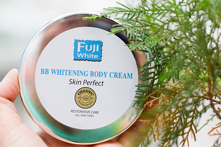 Kem Dưỡng Organic Trắng Da Chống Nắng Toàn Thân Fuji White BB Whitening Cream (150ml)