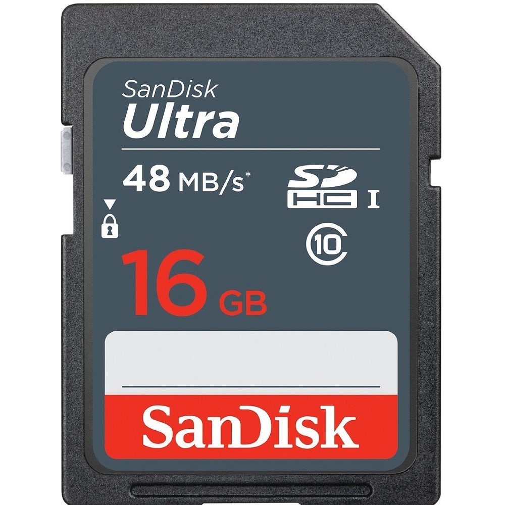 Thẻ Nhớ SD SanDisk Ultra Class 10 16GB - 48MB/s - Hàng Chính Hãng